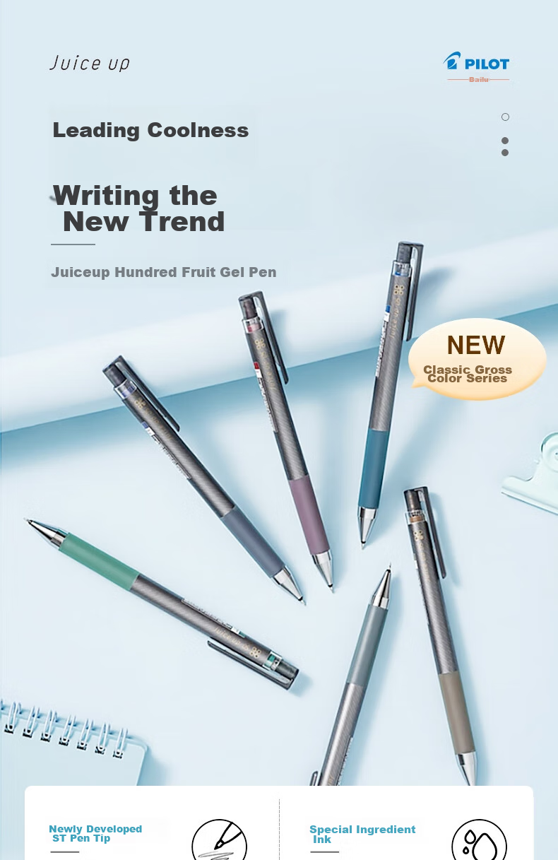 Гелевая ручка PILOT Juice Up Limited Edition Retro Color, черная, 0.4 мм, LJP-20S4-CGB