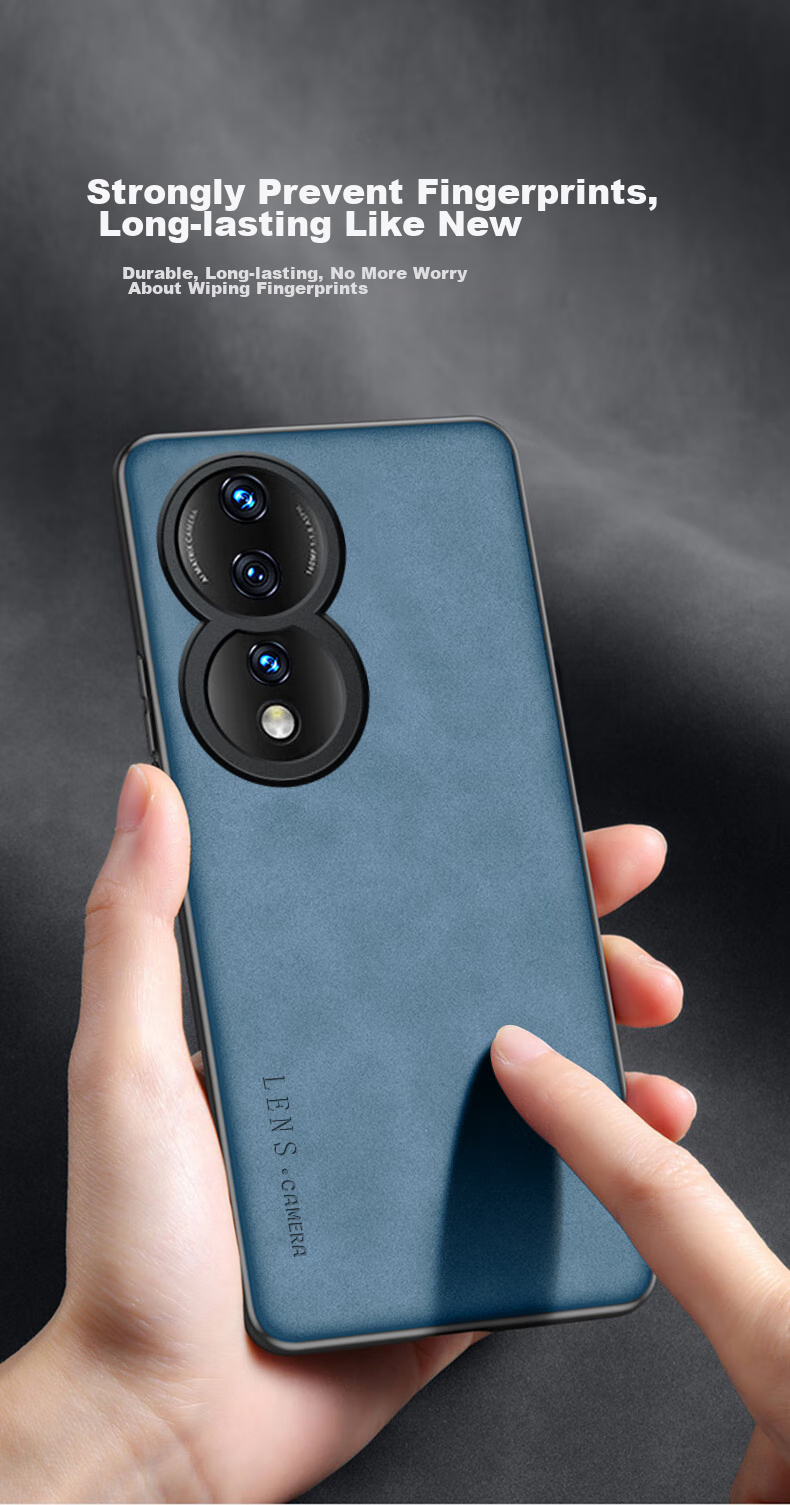 Чехол для телефона SHIYONG, совместимый с Honor 80, элегантный серый, защита объектива, силиконовый мягкий край, противоударный, ультратонкий, кожаная текстура