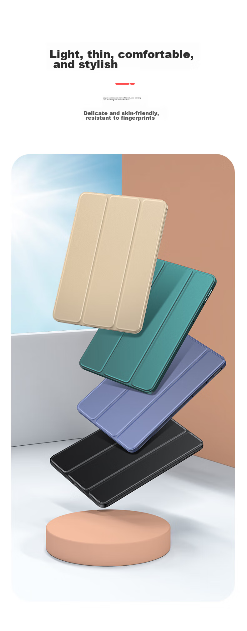 Чехол-книжка BIAZE для Huawei MatePad Air/11.5 дюйма, Лавандовый, с функцией Smart Sleep/Wake, полноцветная защита, PB473-Lavender