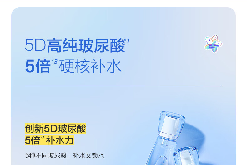 小迷糊玻尿酸护肤品套装补水保湿男女士（洁面100g+水150ml+乳120ml）