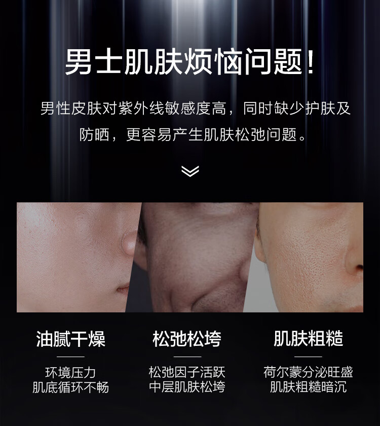 资生堂（SHISEIDO）新男士焕能紧致凝霜50ml 紧致焕亮补水保湿面霜 送男友礼物