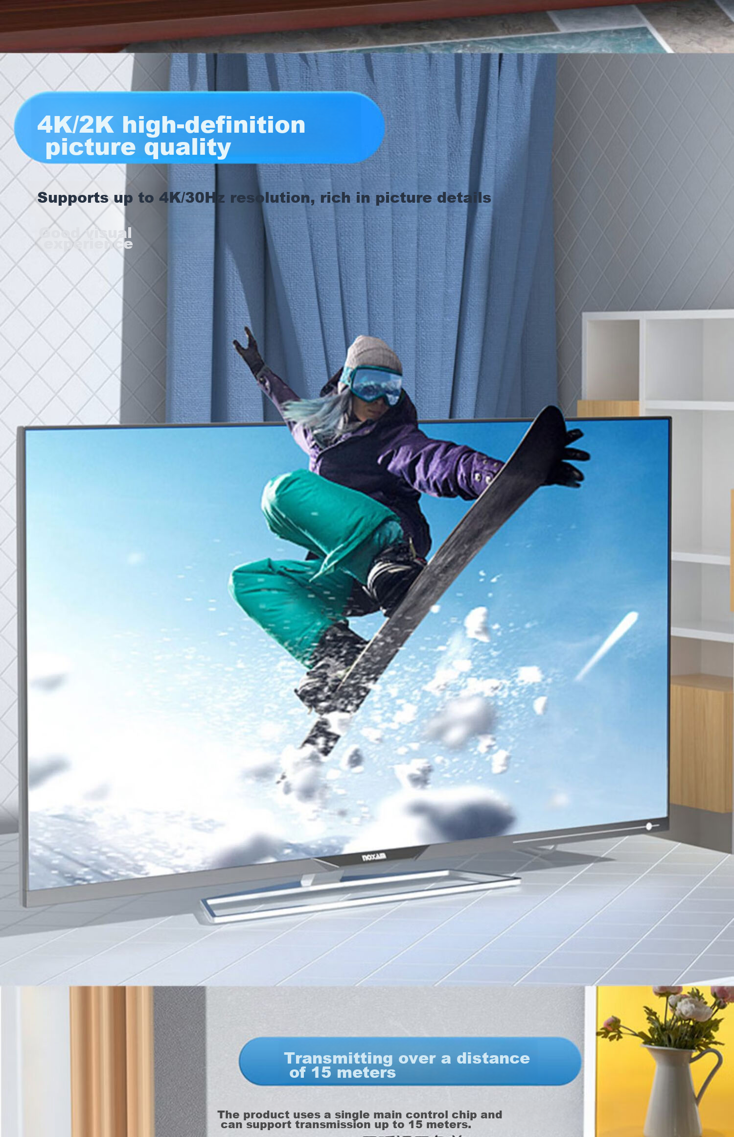 LinkStone HDMI Аудио Разделитель, Конвертер HDMI в HDMI с Оптическим Аудио, Поддержка DTS HD, 5.1 Каналов + Оптический + 2 RCA, 4K