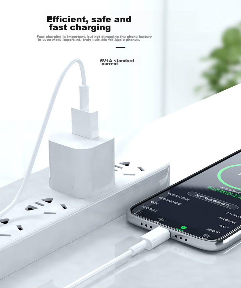 Зарядное устройство KOVOL для iPhone 14/13/12/11/XR/8 Plus, 5V/1A, белый
