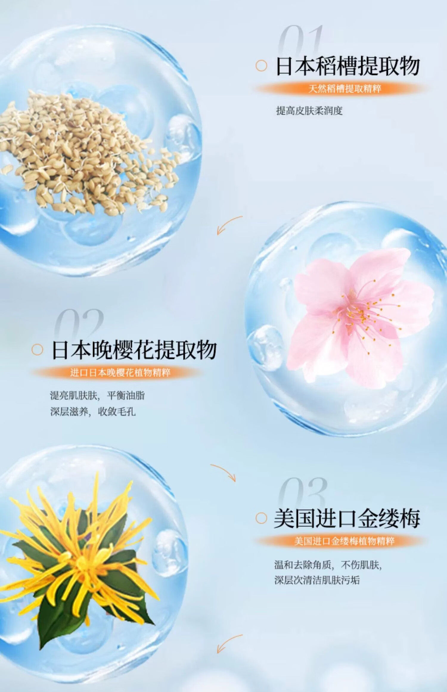 水木花草【3支】黄糖去角质啫喱洗面奶面部去死皮黑头男女身体磨砂膏学生