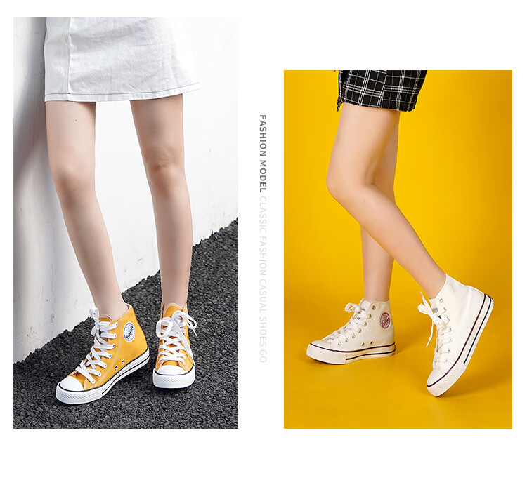 Warrior Classic High-Top Canvas Shoes, Versatile And Fashionable for Men And Women, Casual Shoes, Canvas Sneakers, WXY-473T, Black, Size 40