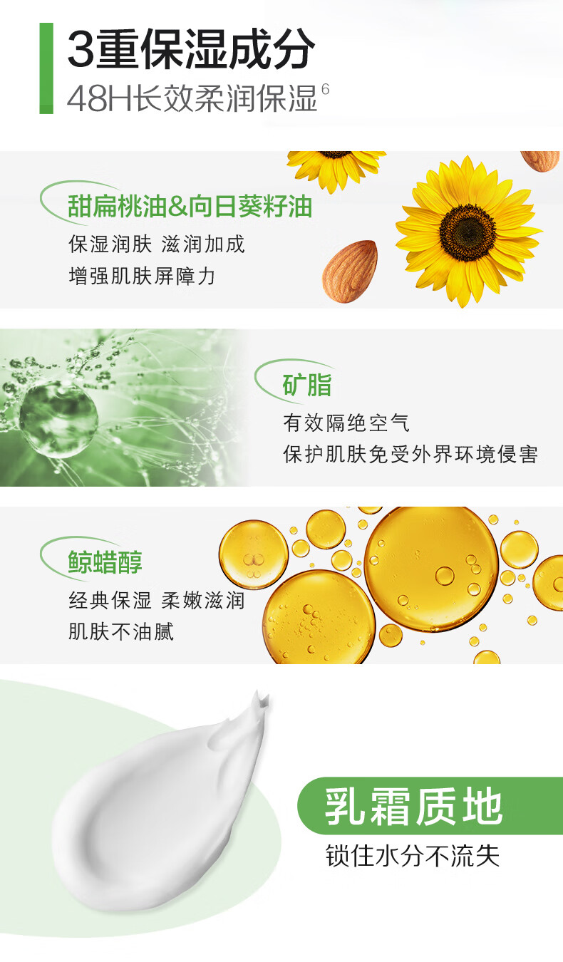 丝塔芙（Cetaphil）舒润保湿霜453g（乳液面霜身体乳 补水保湿 进口丝塔芙大白罐）