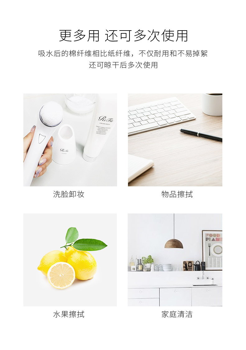 老棉农 洗脸巾一次性女棉柔巾擦脸巾加厚洁面巾化妆棉卸妆棉面巾纸网红美容巾 卷式珍珠纹250克1卷(22cm*20cm）
