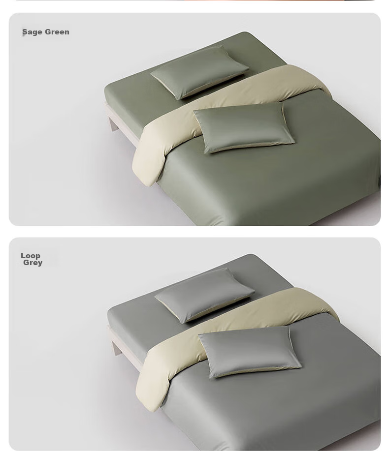Комплект постельного белья LOVO Luolai, Luxury 100S Long-Staple Cotton Sateen, 4 предмета, хлопок, 1.5 метра, версия JINGDONG