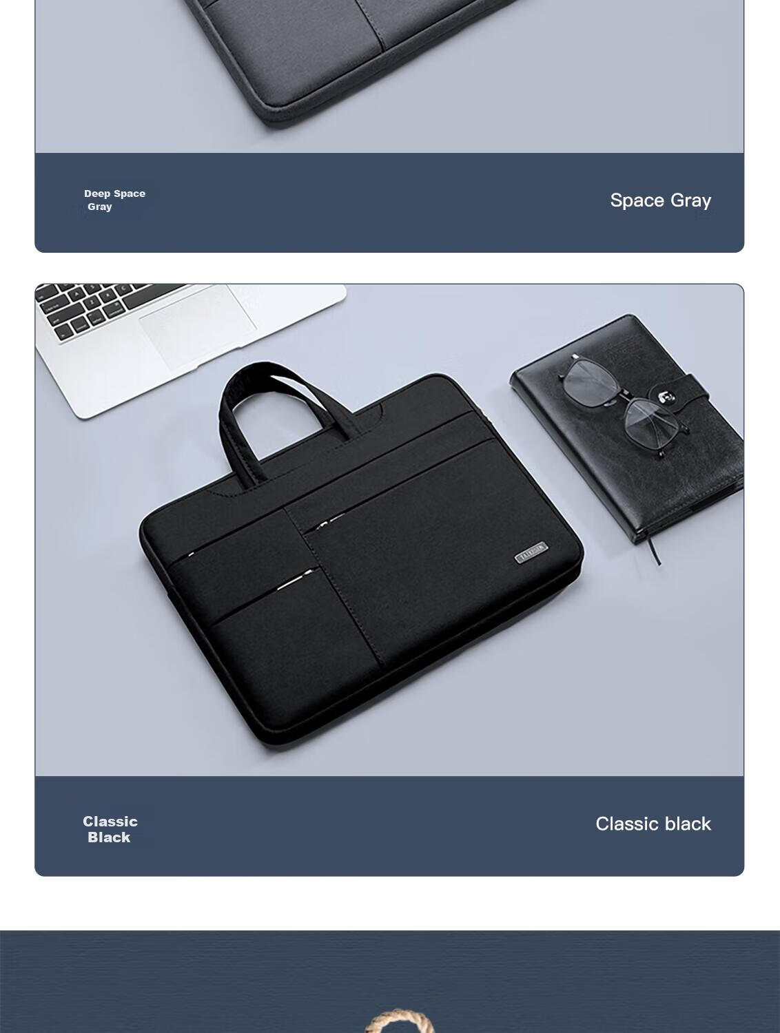Taikesen Сумка для ноутбука, водоотталкивающая, черная, для Huawei/Apple Macbook/Lenovo 15-16 дюймов