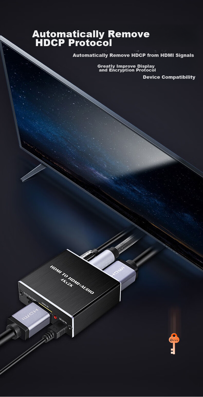 Аудиоразветвитель LinkStone HDMI, 4K HD, 5.1 оптический, 3.5 мм, конвертер для ноутбука, ТВ-приставки, PS4, для подключения к ТВ-динамикам