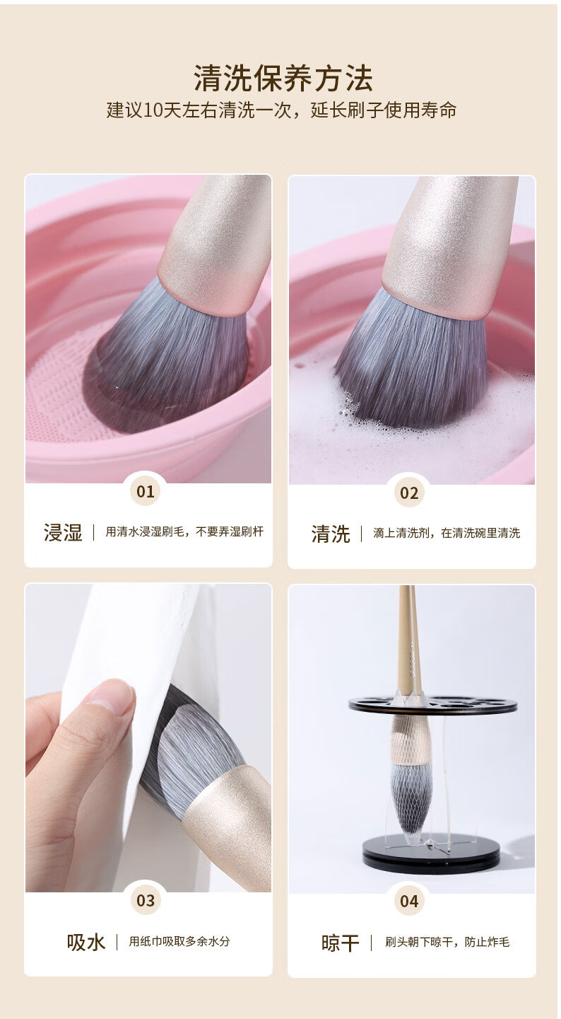 古迪GOOOD91超大号散粉刷柔软毛蓬松腮红定妆蜜粉网红女化妆刷子不扎脸