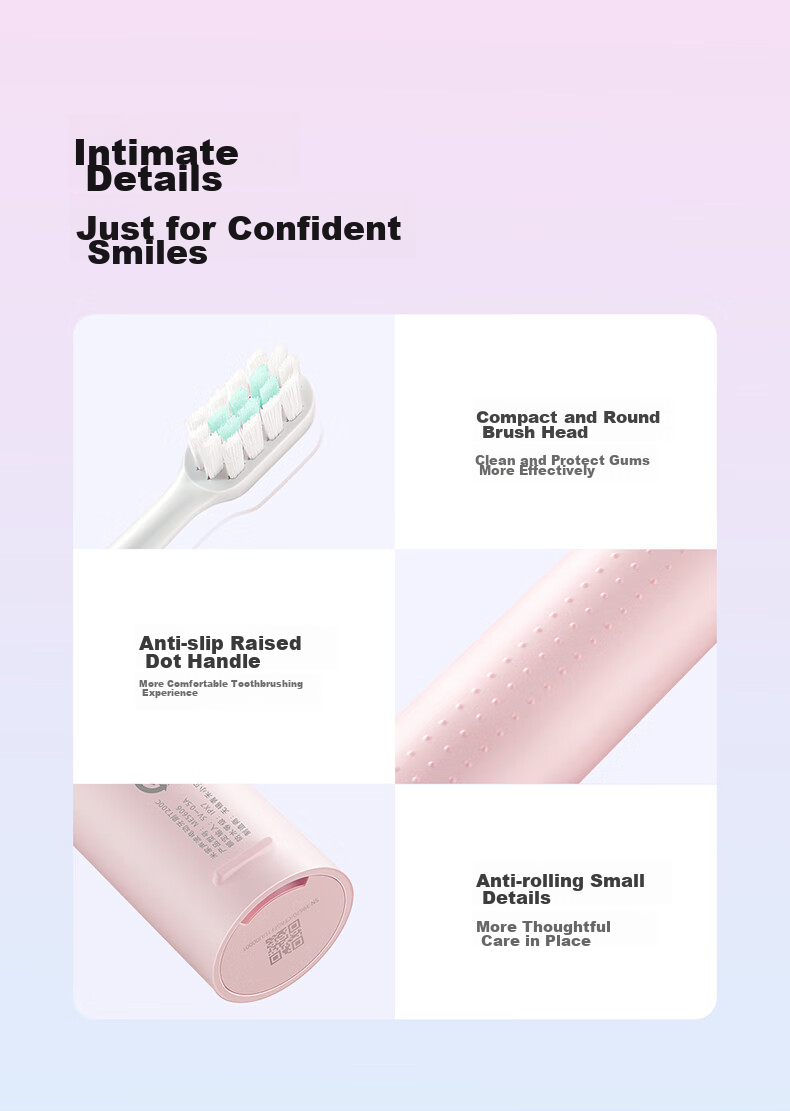 Xiaomi Mijia Electric Toothbrush T200C, набор с двумя насадками, звуковая зубная щетка для взрослых и студентов, защита десен, подарок на Новый год и День Святого Валентина
