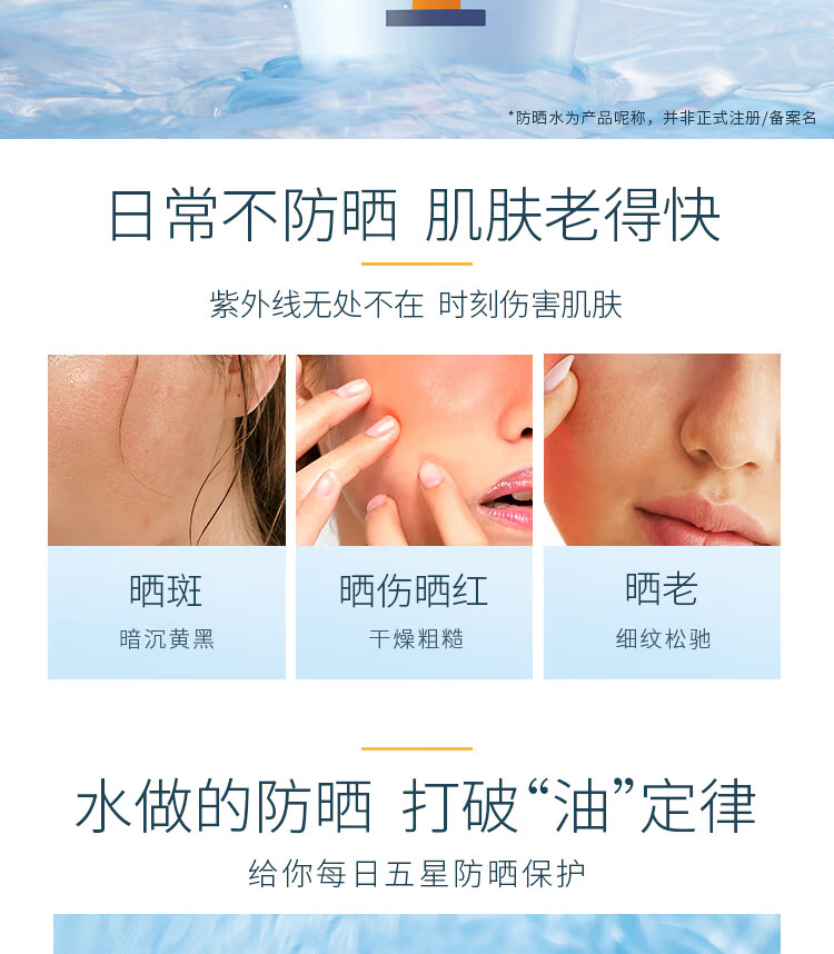 怡思丁（ISDIN）沁融水感防晒霜隔离30ml SPF50+  补水保湿进口护肤品女礼物