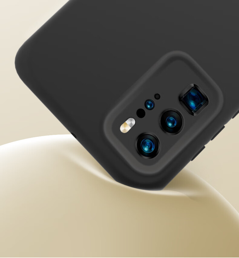 Чехол для Huawei P40 Pro Shangsu, черный, силикон, защита от падений и отпечатков пальцев, с полной защитой камеры