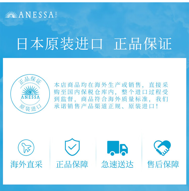 安热沙（Anessa）小金瓶防晒乳60ml哆啦A梦限定包装微笑款SPF50+（小金瓶同款）