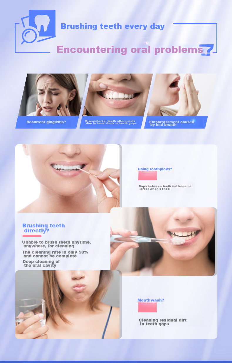 Зубная нить Watsons Double-Line, 50 шт. x 3 коробки, гладкая и глубоко очищающая
