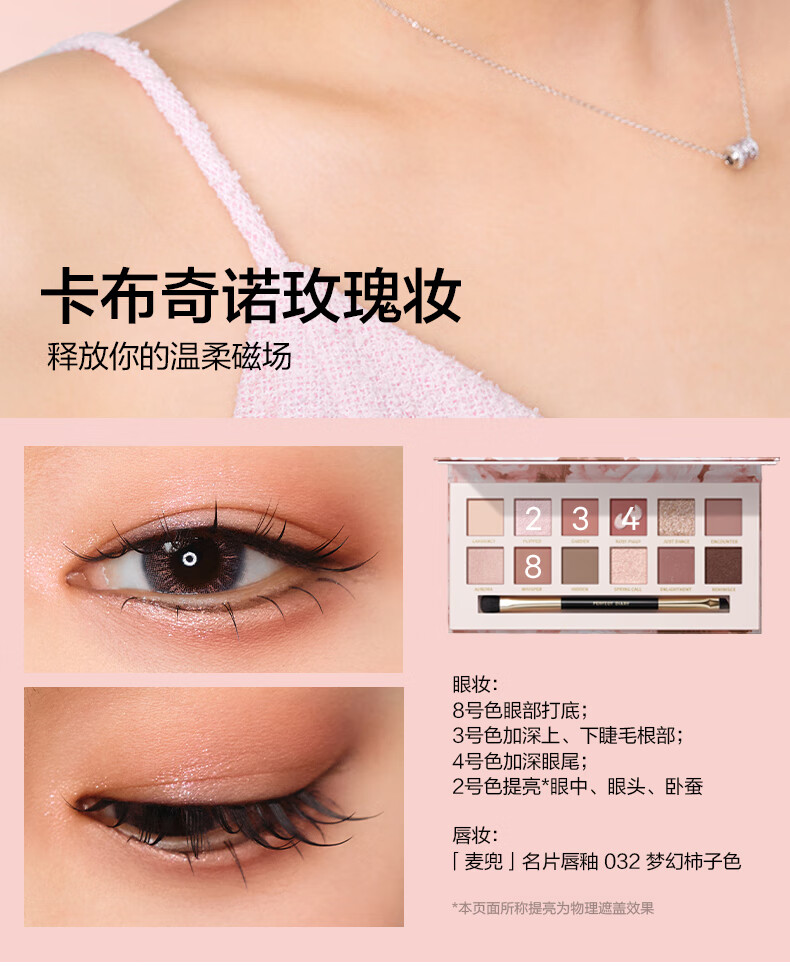 完美日记（PERFECT DIARY）探险家十二色动物眼影猫咪麦兜小猪百搭生日礼物送女友老婆 【NEW】麦兜联名小猪玫瑰盘