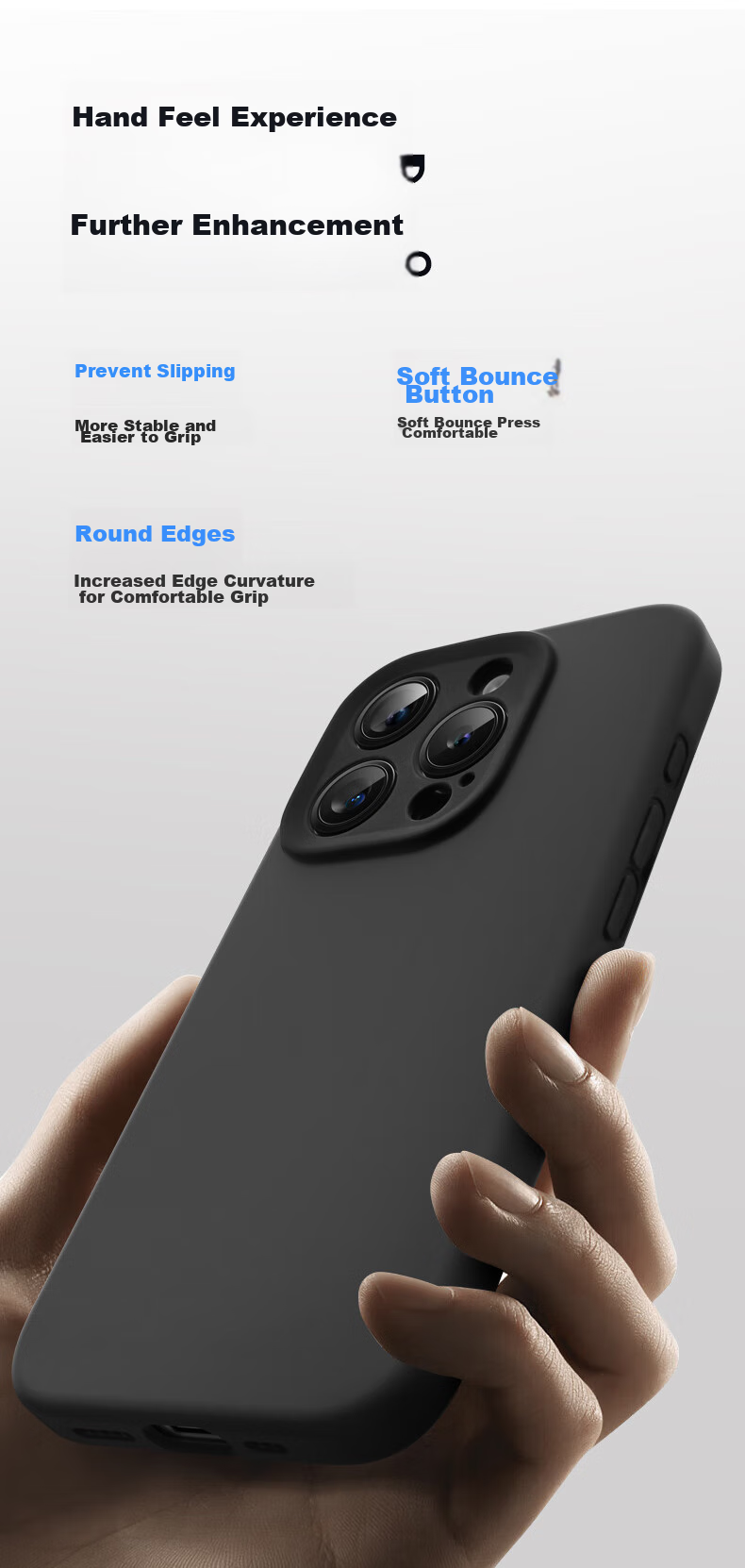 DIVI Чехол-накладка из жидкого силикона для Apple iPhone 15, черный