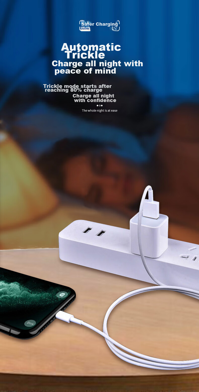 Кабель YINGQIAN YQ-0011 для зарядки и передачи данных, Lightning, 1 метр, 2.4А, TPE, серый