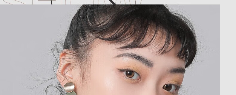 唯资（VEECCI）自动旋转双头菱形三角形眉笔防水防汗不晕染02#灰粽