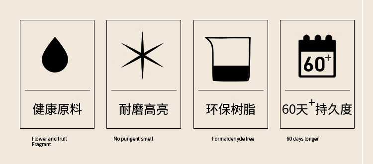 CandyMoyo 膜玉【持久60天】指甲油胶需光疗灯烤干底胶封层冰透碎钻 月弧半指光疗灯