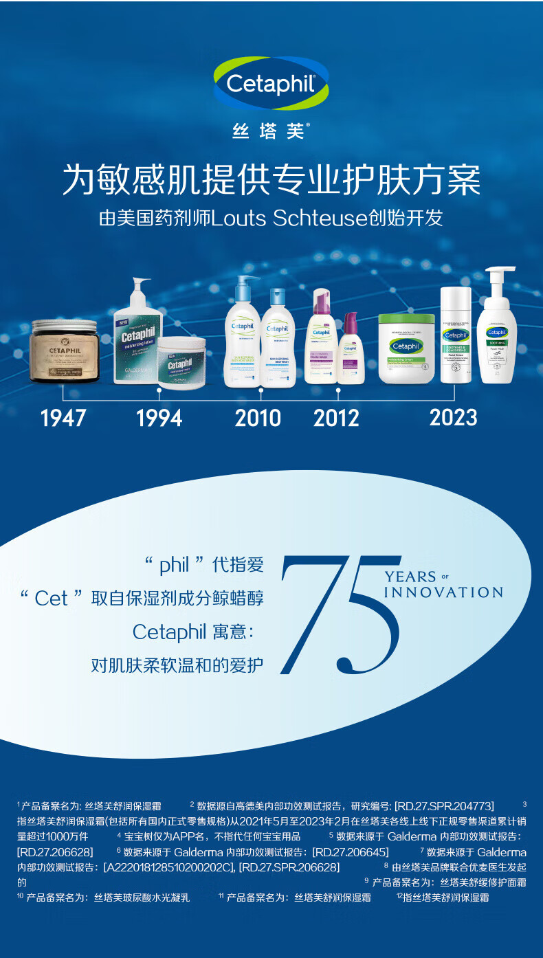 丝塔芙（Cetaphil）舒润保湿霜550g（乳液面霜身体乳补水保湿进口大白罐不含烟酰胺）