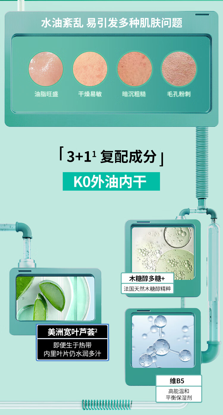 蒂佳婷（Dr.Jart）面膜套装（蓝2盒绿2盒灰2盒）共30片 补水保湿 舒缓镇静 毛孔清洁