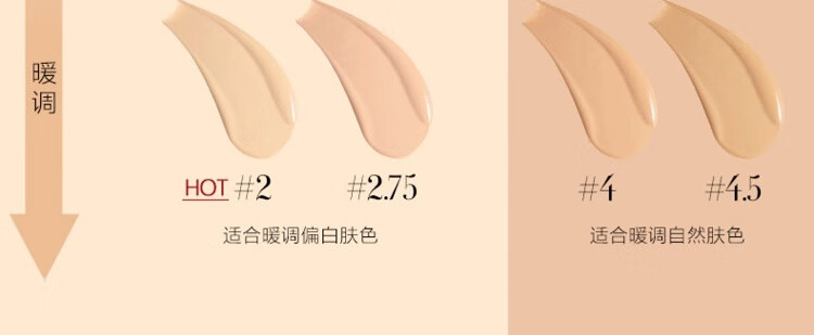 阿玛尼（ARMANI）无痕持妆粉底液2#暖调白皙5ml 中小样，介意慎拍 提亮肤色遮瑕