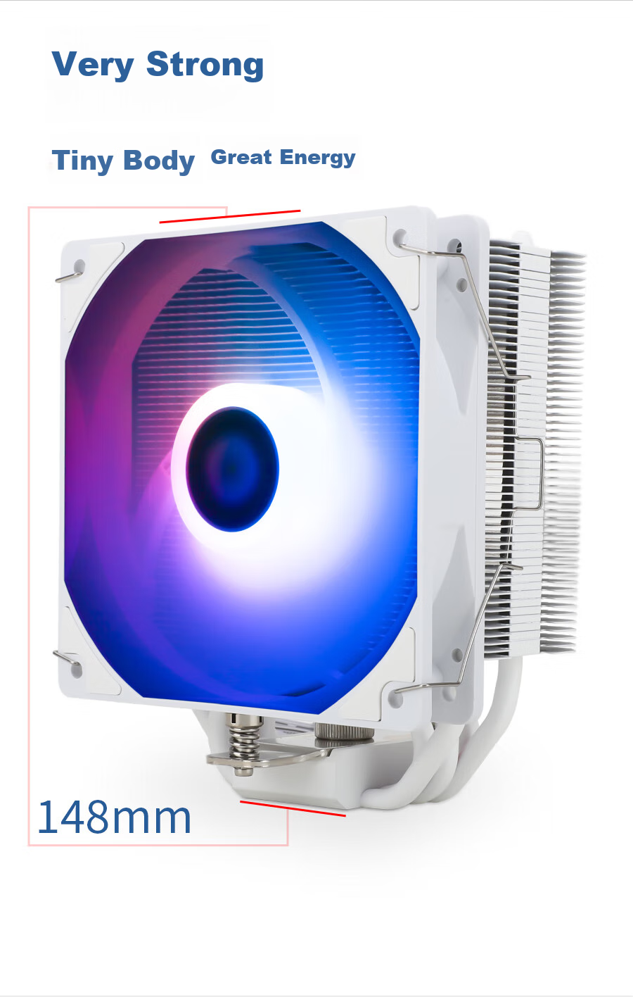 Воздушный кулер Thermalright Assassin King 120 SE WHITE ARGB, 5 тепловых трубок AGHP, AK120 SE WHITE ARGB