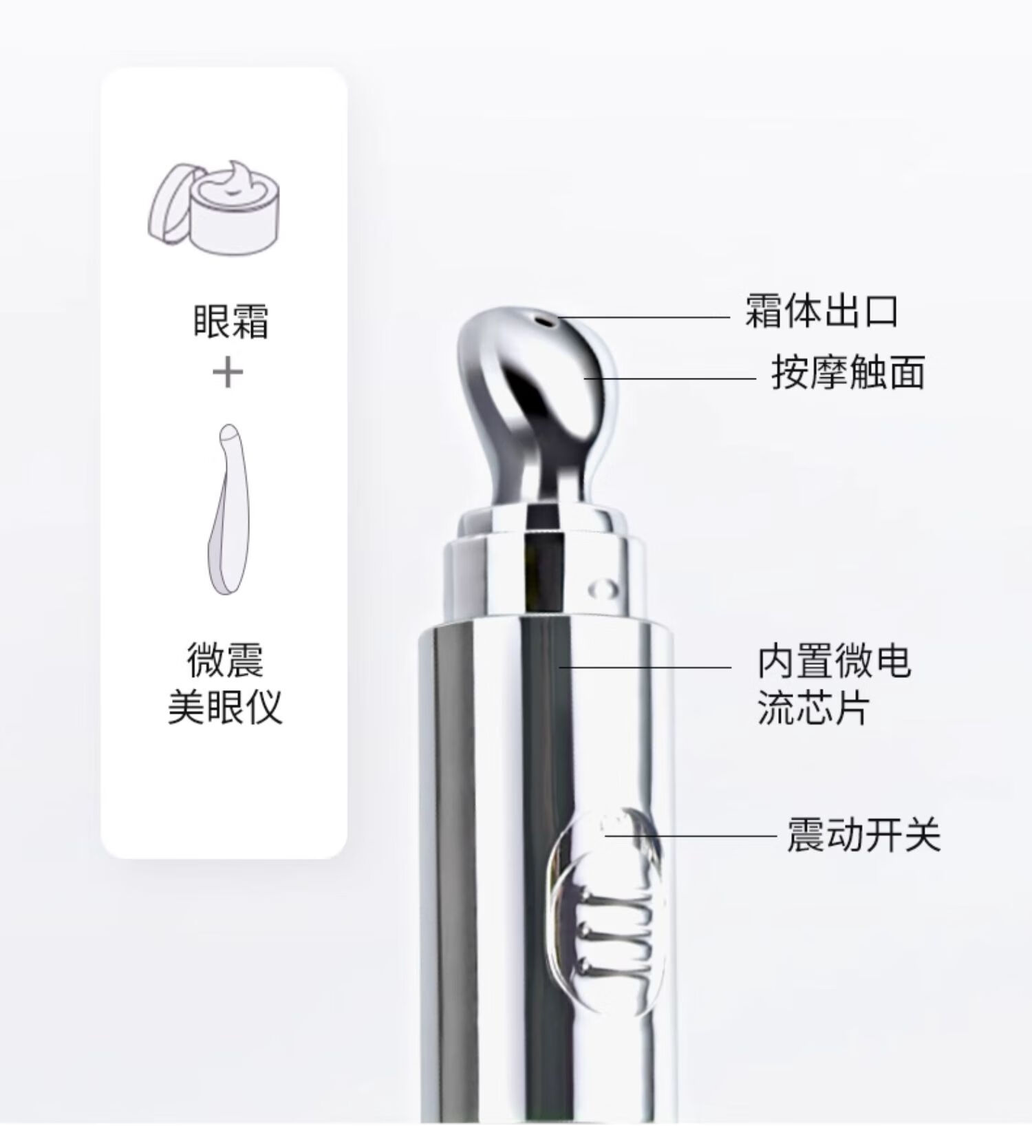 蝶芙兰胶原多肽弹力按摩眼霜 淡纹菁纯眼霜抗皱紧致 胶原多肽眼霜20g