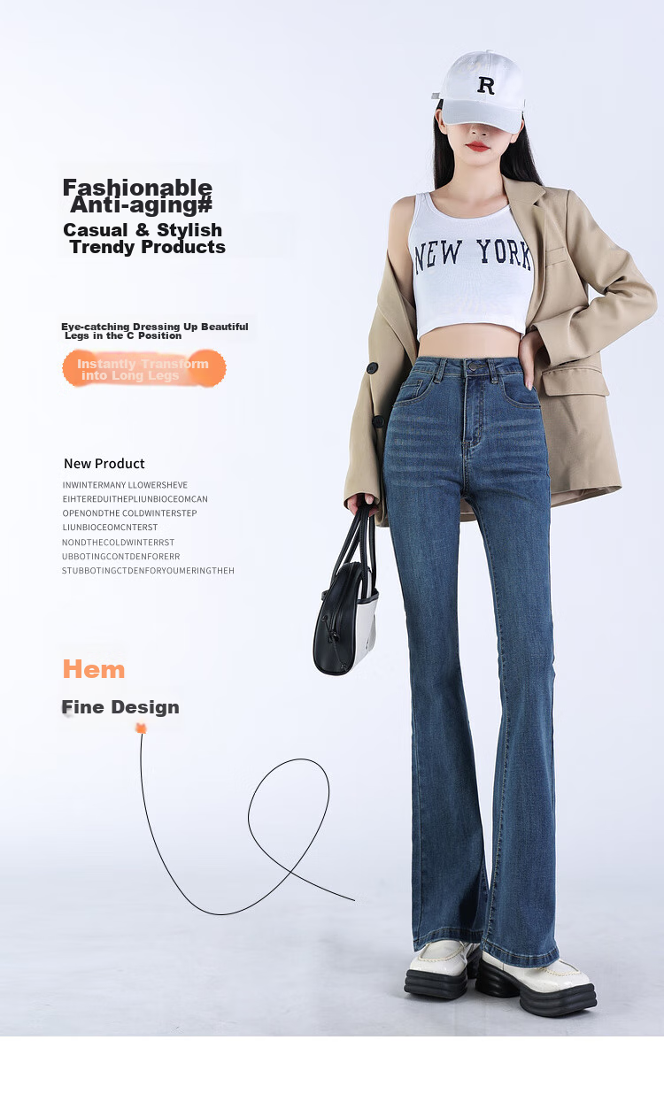 Джинсы Jeanswest женские, клеш, сине-серые, размер L