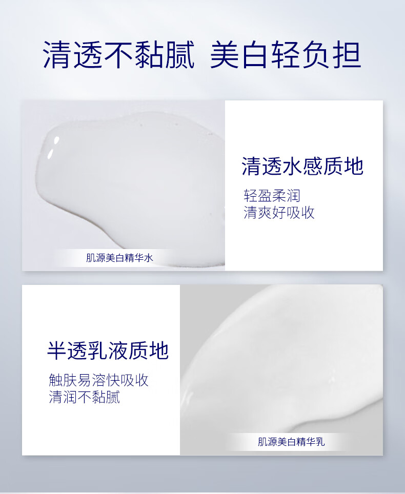 肌肤未来肌源美白水乳套装（水120ml+乳100ml）淡斑去黄提亮护肤品