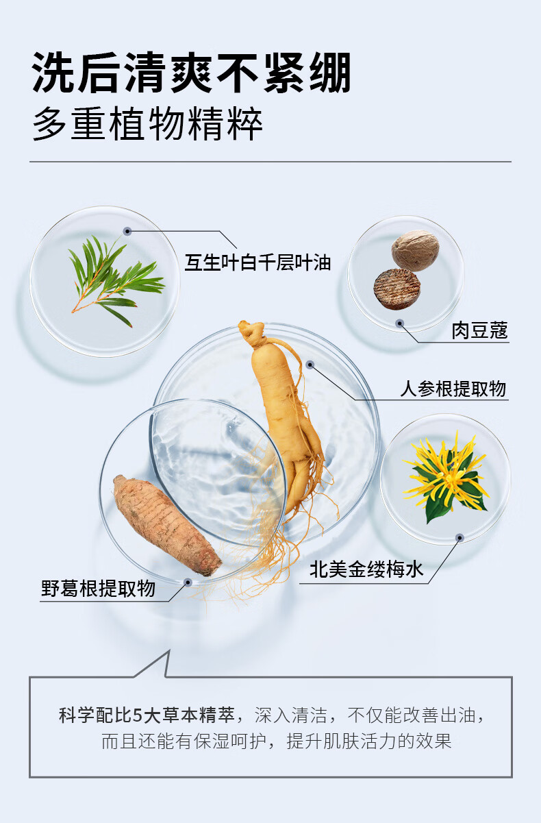 丁家宜男士洗面奶控油祛痘去黑头去角质男洁面乳奶膏150g