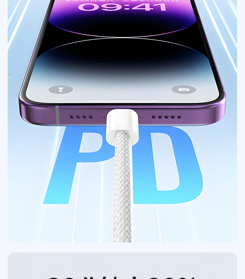 Кабель Jingxuan Type-C to Lightning, 1.5 метра, белый, 2 шт. в комплекте, для iPhone 14/13 Pro Max/12/11/Xs