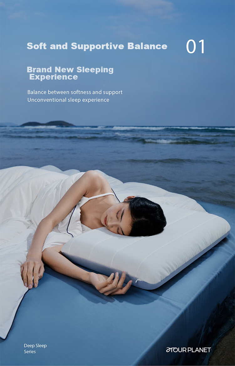 Подушка для сна Yaduoxingqiu Deep Sleep Pillow PRO, для защиты шеи, с медленным восстановлением, из пены с памятью формы, 10 см