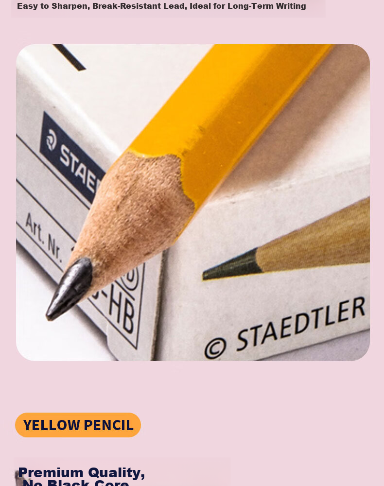 Набор карандашей STAEDTLER HB Classic, шестигранные, деревянные, для школы и экзаменов, 12 штук