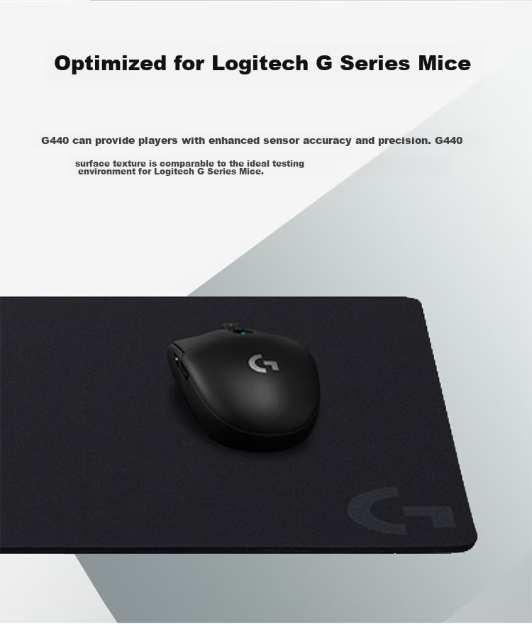 Игровой коврик G G440 Hard Gaming Mouse Pad, полиэтилен, 34.5x31.5 см, черный