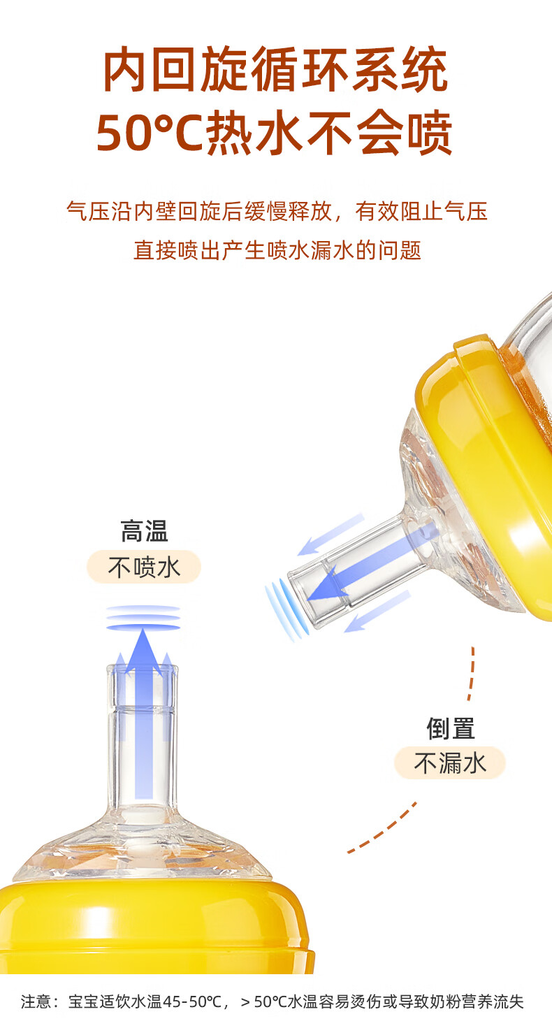 安配通用学饮嘴吸管 8个月以上 2支装（适合贝亲 好孩子等多种奶瓶）