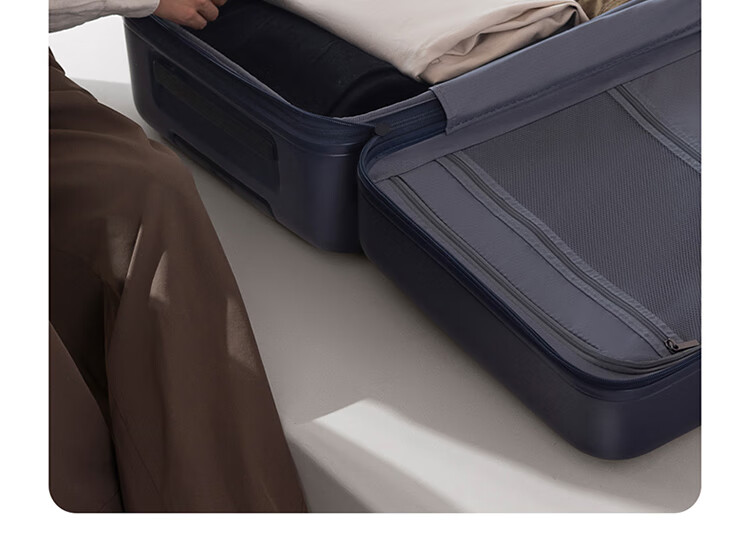 Чемодан Xiaomi Mijia Luggage, 24-дюймовый расширяемый, с поворотными колесами, дорожный чемодан для мужчин и женщин, большой вместимости, с кодовым замком, синий