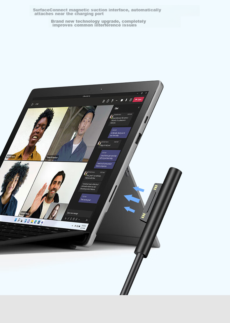 Зарядное устройство Mryc для ноутбука Microsoft Surface, 65 Вт, 15 В 4 А, с USB-портом, совместимо с Surface Pro 5/6/7/8/X/Go, Laptop 3/4, Book Power Adapter