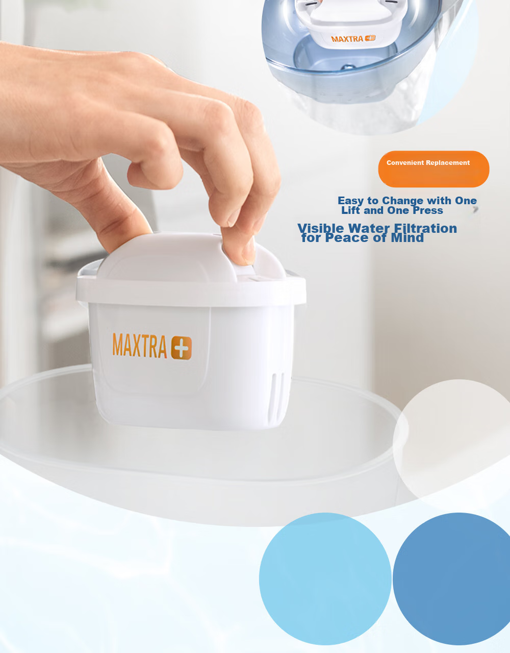 Фильтр-кувшин Brita MAXTRA+LE, 3 картриджа, 3.5 л, белый