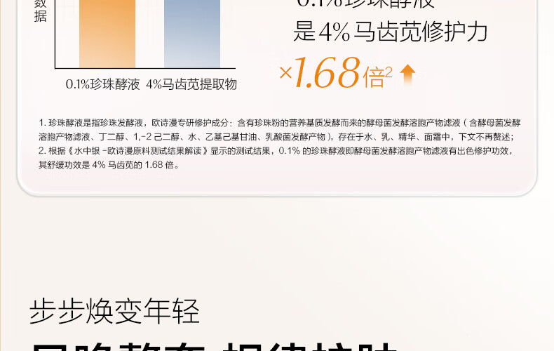 欧诗漫（OSM）肌活赋源小橘灯水乳精华护肤品套装提拉紧致补水生日礼物送女友