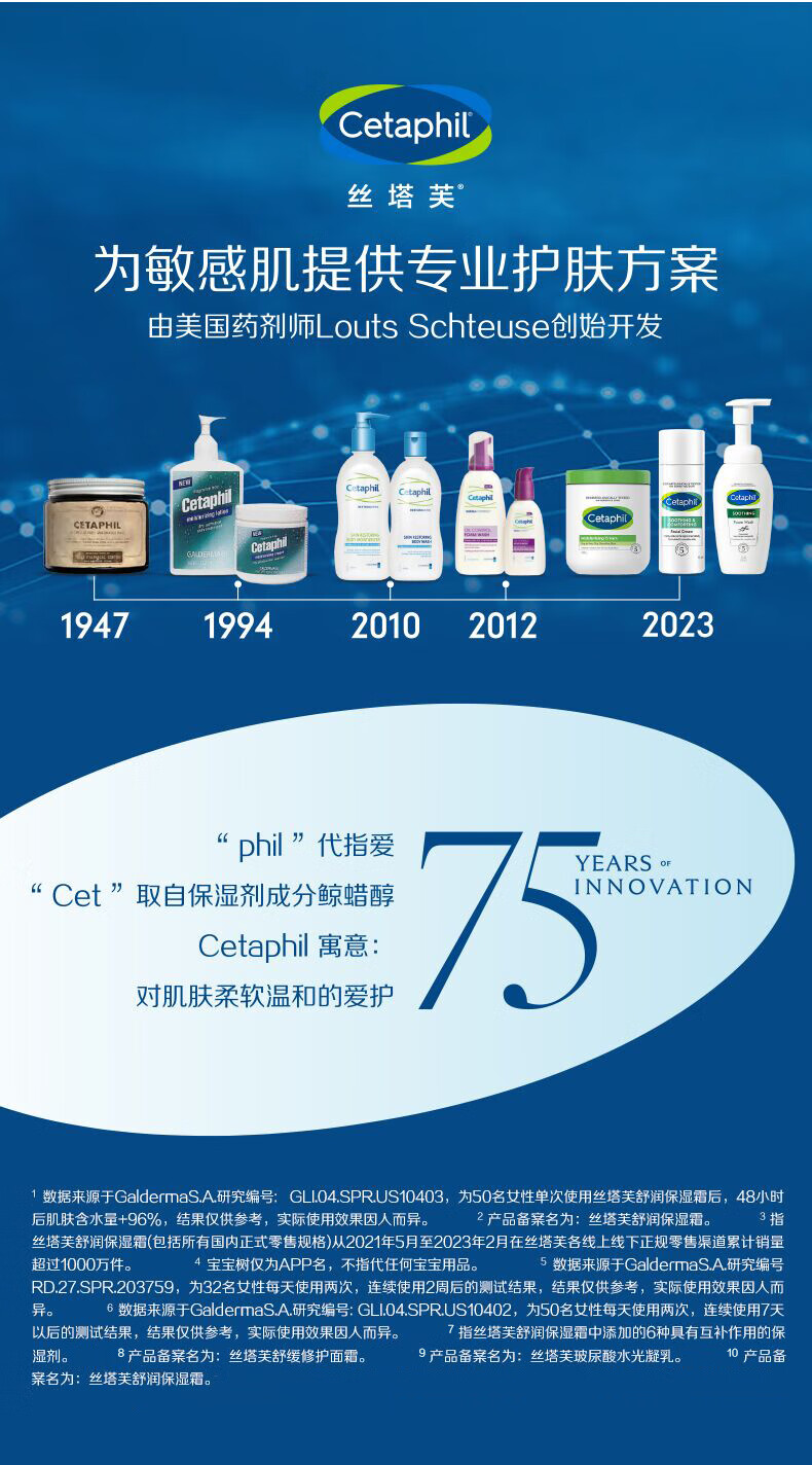 丝塔芙（Cetaphil）舒润保湿霜85g（有外盒赠品）