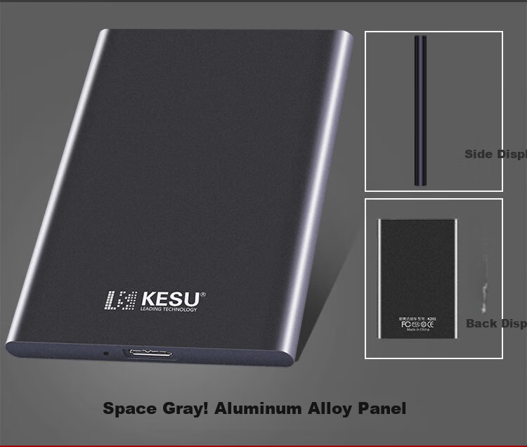 Внешний жесткий диск KESU 500 ГБ, портативный, USB 3.0, большой емкости, механический, для ноутбуков и телефонов, 2,5 дюйма, для хранения данных дома и в офисе