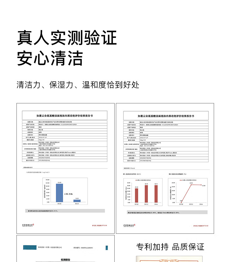 如薇（RNW）氨基酸洗面奶男女士云朵洁面乳慕斯泡沫面部控油深层温和清洁 氨基酸泡沫洗面奶200g