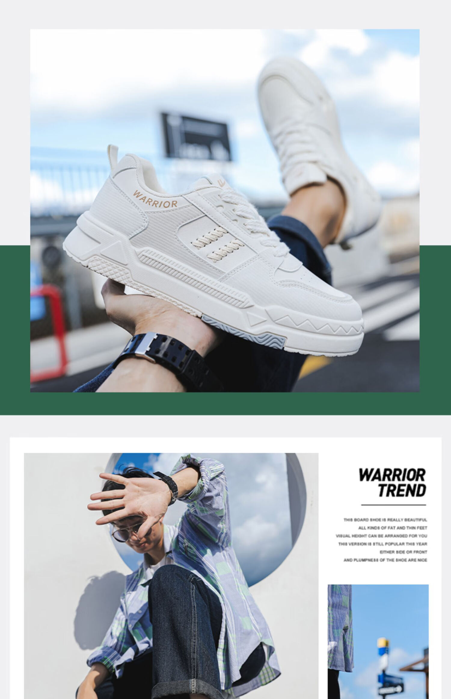 Кроссовки Warrior мужские, универсальные, дышащие, на толстой подошве, цвет хаки-синий, размер 43