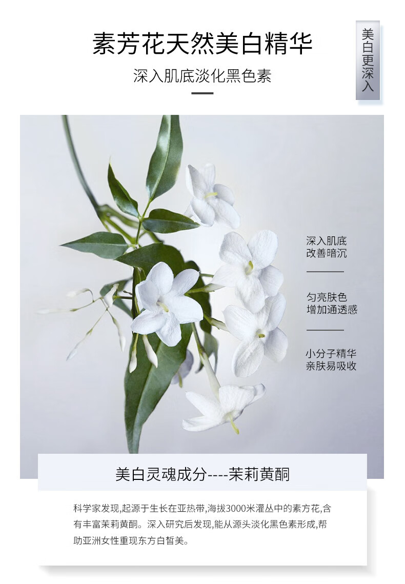 法兰琳卡（FRANIC）素芳花亮润护肤套装礼盒保湿滋养美白提亮肤色补水520母亲节送礼 洁面膏+菁华乳+雪肌水+精华液+霜