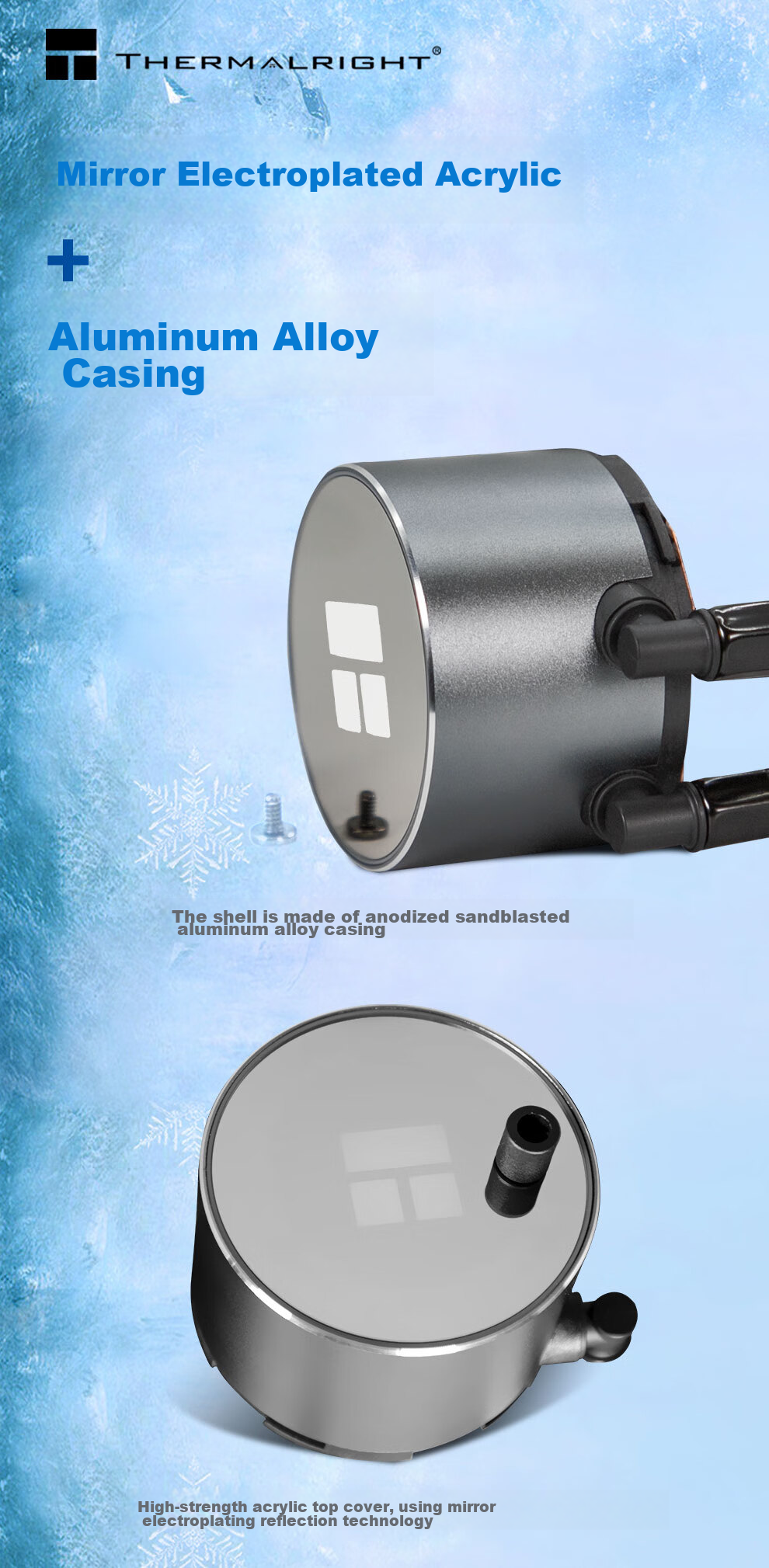 Водоблок для процессора Thermalright Frozen Magic 240, жидкостное охлаждение, ARGB подсветка