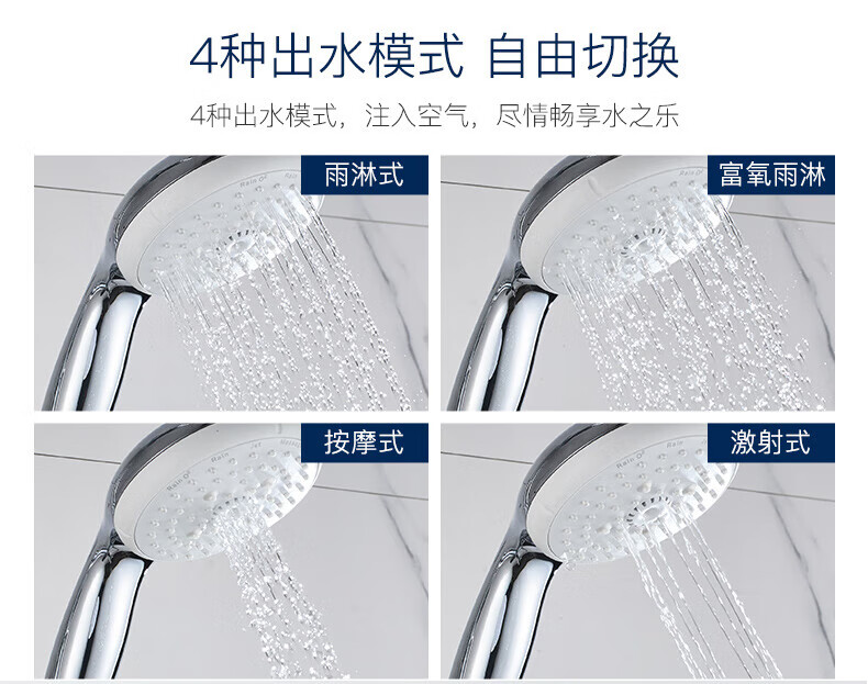 高仪/GROHE 进口淋浴花洒套装 200MM新天瀑顶喷花洒龙头有下出水26452001