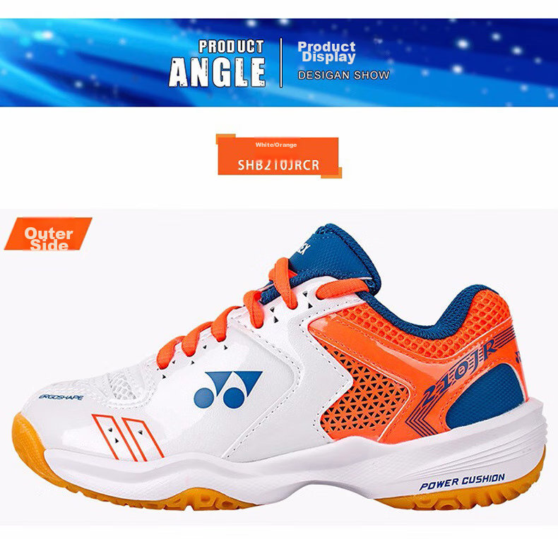 Детские кроссовки для бадминтона YONEX SHB220JRCR Off-White, размер 36